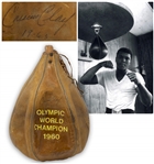 Muhammad Ali Signed Speed Bag From 1963 as Cassius Clay -- With COA From Craig R. Hamilton
